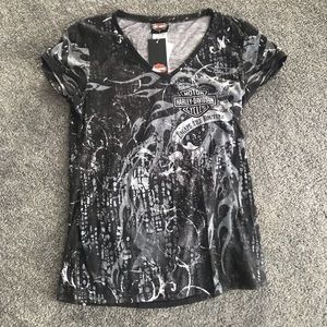 NWT Harley Davidson Women’s LG black T-shirt